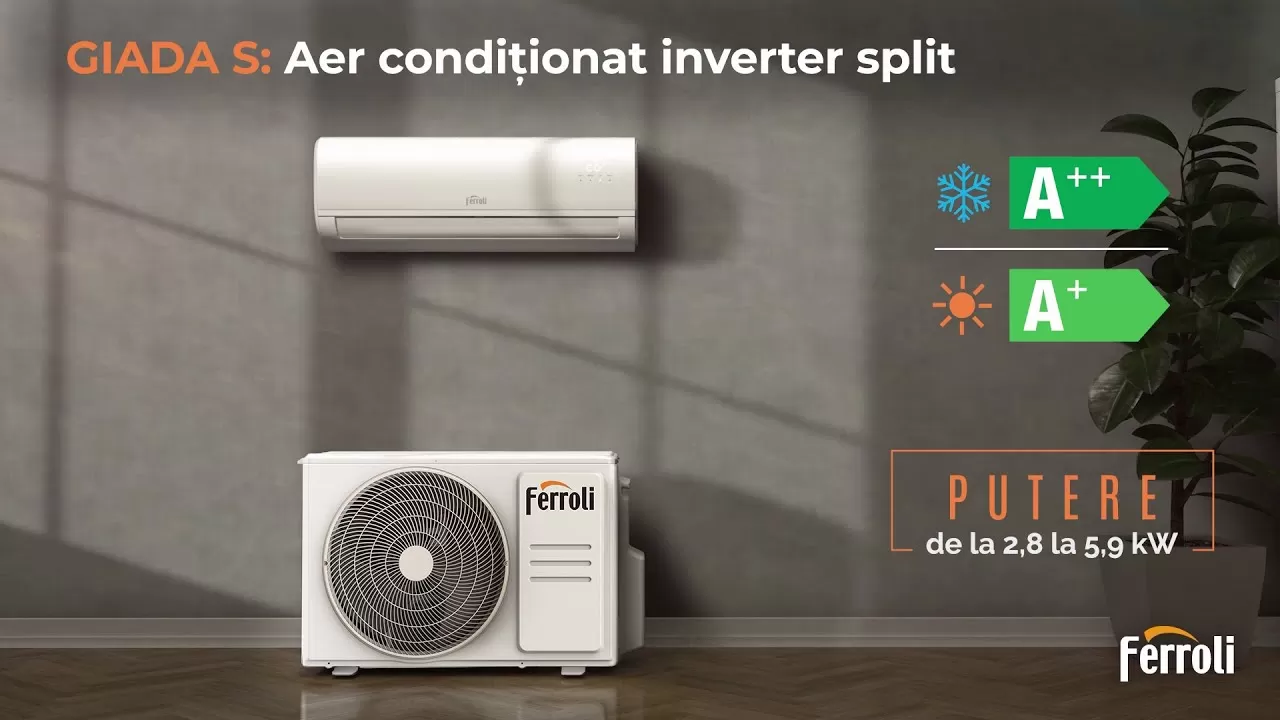 Prezentare aer conditionat dublu-split Inverter Ferroli Giada M 18-2, 2x9000 BTU
