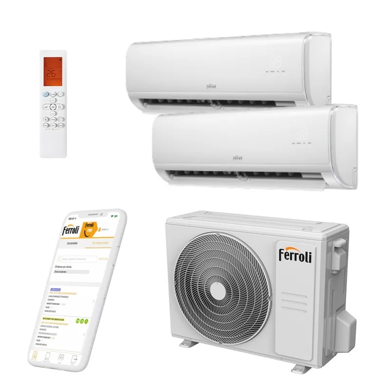 Aer conditionat dublu split Ferroli Giada 9000 + 12000 BTU, model M 18-2