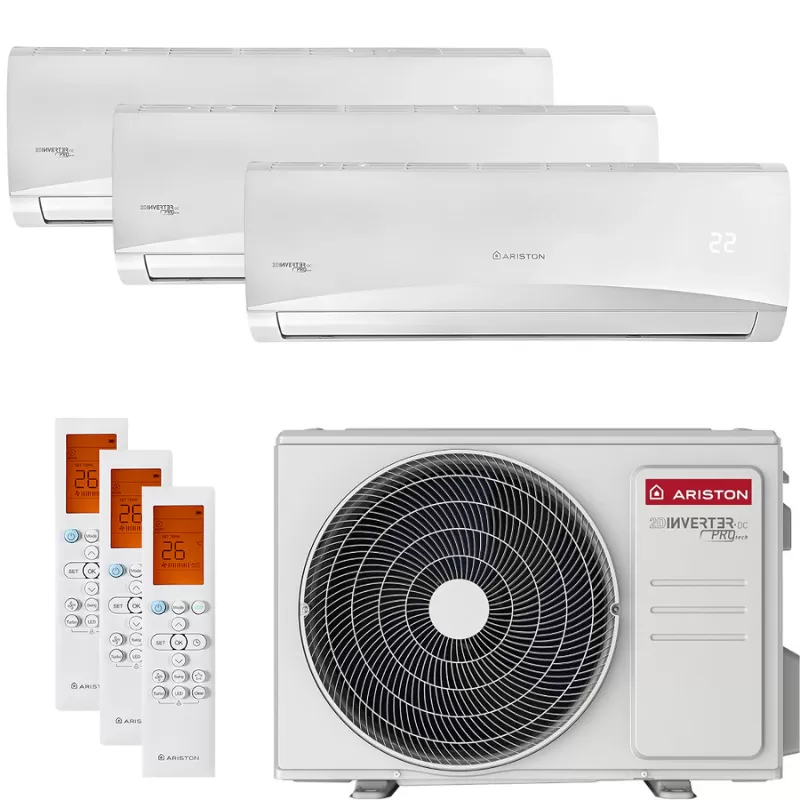 Aer conditionat multisplit Ariston Prios 80 Inverter 2 x 9000 + 12000 BTU