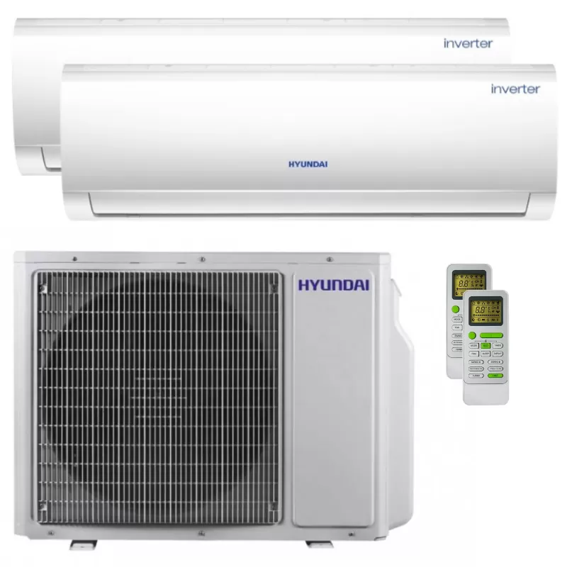 Aer conditionat multisplit Hyundai 9000 + 12000 BTU