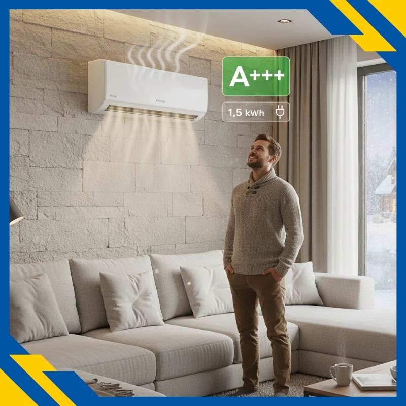 Cat consuma un sistem de aer conditionat multisplit folosit exclusiv pentru incalzire iarna?