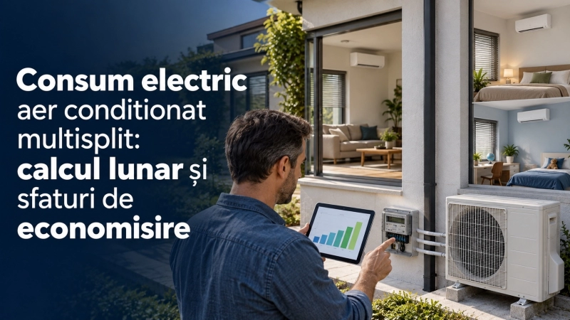 Consum aer conditionat multisplit: calcul, costuri si reducerea consumului