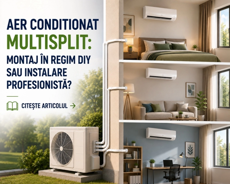 Montaj aer condiționat multisplit: DIY sau instalare profesională?