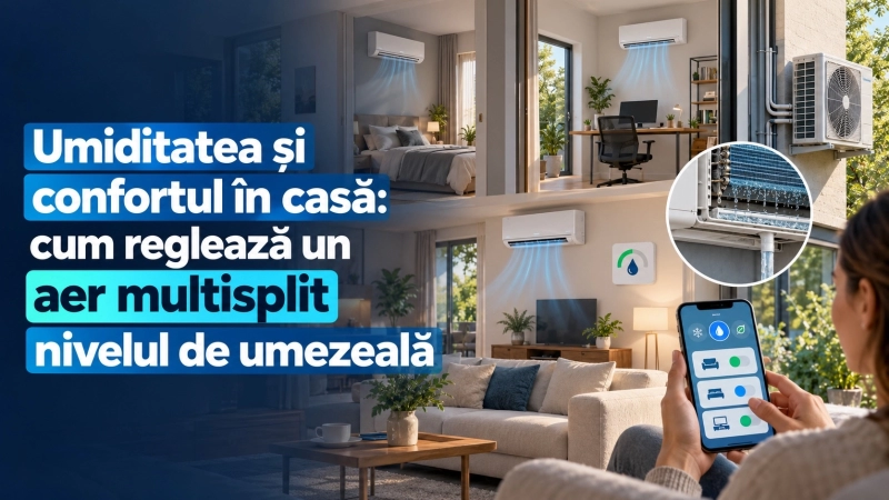Umiditatea si confortul in casa: cum influenteaza un aer multisplit nivelul de umezeala