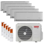 Aer condiționat multisplit 5 unități interioare Ariston Alys 125 Inverter, 4 × 9000 + 12000 BTU, Wi-Fi inclus, A++/A+