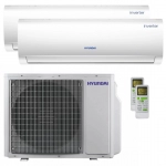 Aer conditionat dublu split Hyundai 9000 + 12000 BTU, R32, Inverter