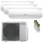 Aer conditionat triplu split Hyundai 2 x 9000 + 12000 BTU, R32, Inverter