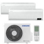 Aer conditionat dublu-split Samsung WindFree Comfort 2 x 9000 BTU, control WiFi, flux de aer fara curent, confort maxim, agent frigorific R32, clasa A+++